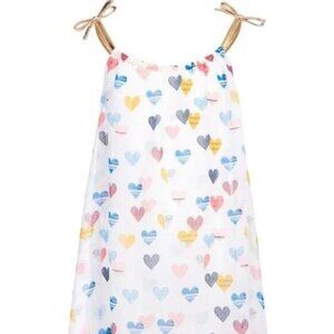 Jessica Simpson Heart-Print Chiffon Cover Up Size 5